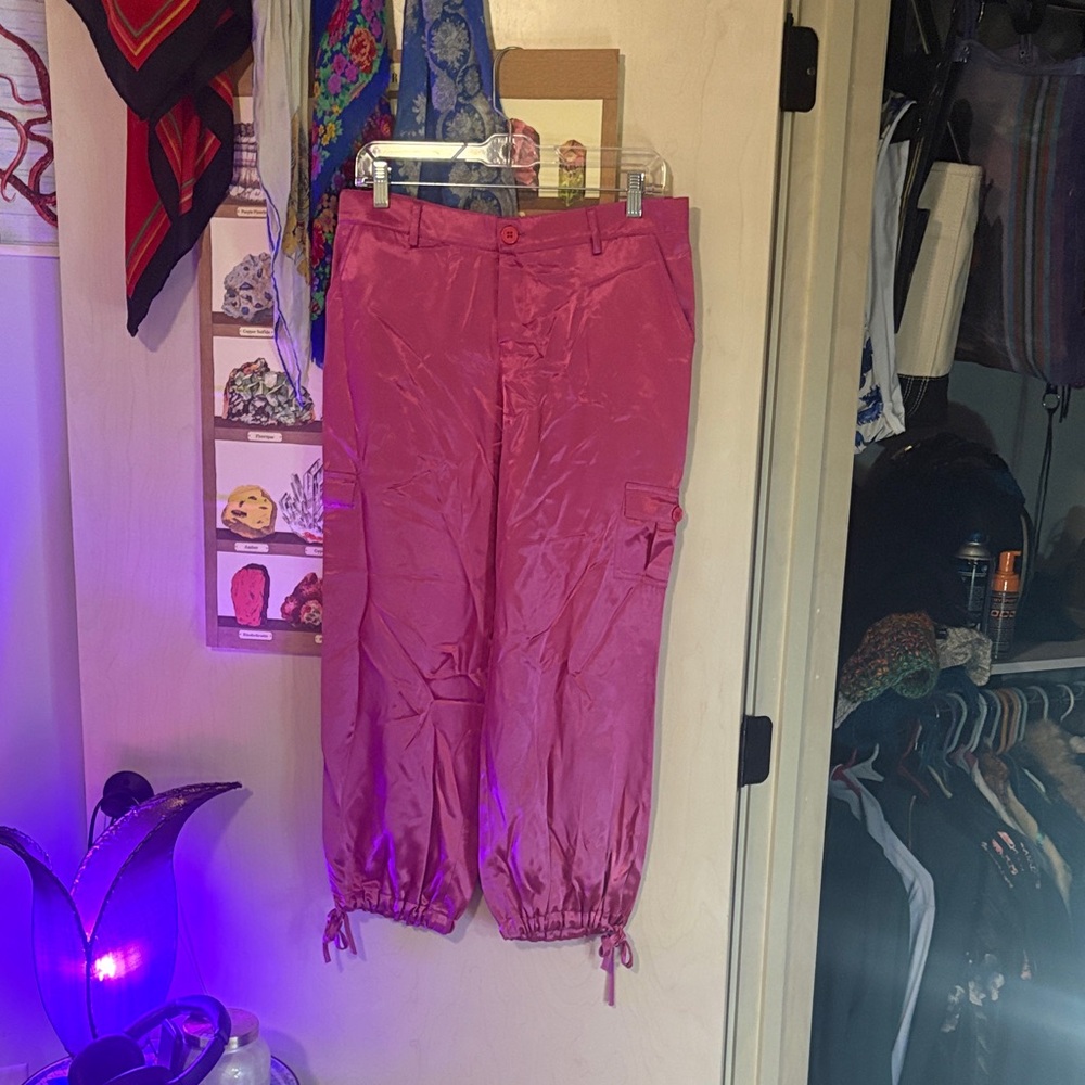 Pink Silky Pants